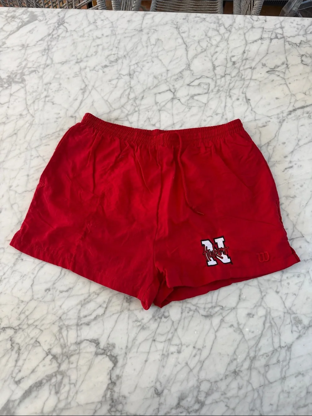 Vintage Wilson Nebraska Huskers Shorts Men's L Red